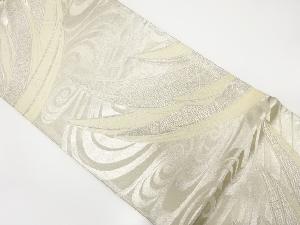 アンティーク　流水に舟模様織り出し袋帯(着用可)